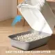 2026 Top Rated Fully Enclosed Cat Litter Box, Gray - Odor-Locking, Portable With Scoop & Litter Mat
