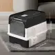 Fully Enclosed Magic Cube Litter Box, Top&Front Entry, Pull-Out Drawer, Anti-Splash Odor Control, Large For Big Cats