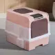 Fully Enclosed Magic Cube Litter Box, Top&Front Entry, Pull-Out Drawer, Anti-Splash Odor Control, Large For Big Cats