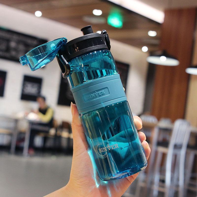 Portable plastic water cup-blue-1 - Option1