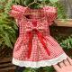 Pet Clothes Flounced Sleeve Three Colors Dress