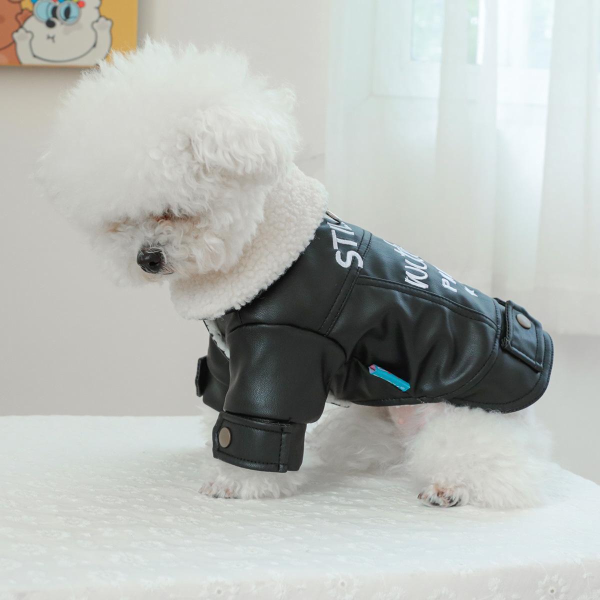 Pet Clothes Fleece Lined Padded Warm Keeping