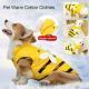 Warmly Dog Coat Cute Bees Pets Costume Outfit Winter Dogs Clothes For Cold Weather Small Medium Large Dogs Jacket