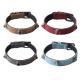 PU Leather Cats Eye Stone Dog Collar
