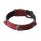 PU Leather Cats Eye Stone Dog Collar
