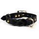 Twisted PU Leather Dog Collar