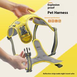 traction-strap-shock-absorption-comfortable-night-vision-reflective-pet-harness