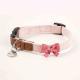 Pet Dog Hand Holding Rope Cute Bow Collar Tone