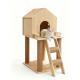 Cat House Cat Tree Treehouse Cat Bed Hideaway For Small Short Legged Senior Cats