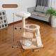 Cat House And Jumping Platform Combo Solid Wood Cat Tree