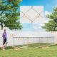 PawHut 20 X 7.5 X 5 Dog Kennel Outdoor For Large Dogs With Waterproof Roof, Silver,For Multiple Parcels Of Goods, Please Pay Attention To The Detailed Dimensions And Weight