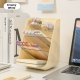 Desktop stationery storage box-cream white-PET+PS-1 piece - Option1