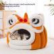 Lion-Dance-Style Cat Bed For FallWinter Warm And Festive For The New Year