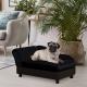 Pet Sofa Bed Couch with Storage, Pet Sofa for Cats and Small Dogs, Black