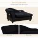 Pet Sofa Bed Couch with Storage, Pet Sofa for Cats and Small Dogs, Black