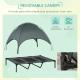 48" x 36" Elevated Portable Dog Cot Cooling Pet Bed with UV Protection Canopy Shade