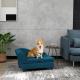  Pet Sofa Dog Sofa for Small Dogs with Storage, Dark Blue