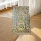 Portable Thin Middle East Ethnic Style Flower Gold Thread Worship Carpet
