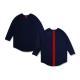 Back Vertical Letter Sports T-shirt Fitness Long Sleeve