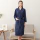 Womens Thin Couples Nightgown Three Quarter Sleeve Bathrobe