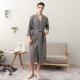 Womens Thin Couples Nightgown Three Quarter Sleeve Bathrobe