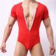 Mens Stretch Tight Exercise Fitness Breathable Body Shaping Vest One-piece Suit