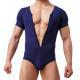 Mens Stretch Tight Exercise Fitness Breathable Body Shaping Vest One-piece Suit