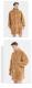 Mens Camel Fleece Zipper Cardigan Nightgown