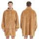 Mens Camel Fleece Zipper Cardigan Nightgown