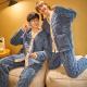 Autumn And Winter Flannel Mens Thickened And Fleece Homewear