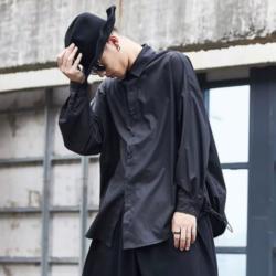 Large Loose Fit Long Sleeved Shirt For Men