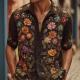 Retro-printed Mens Casual All Matching Fashion Top