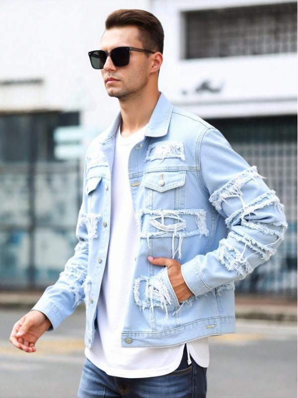Korean Version Of Loose-fitting Denim Jacket