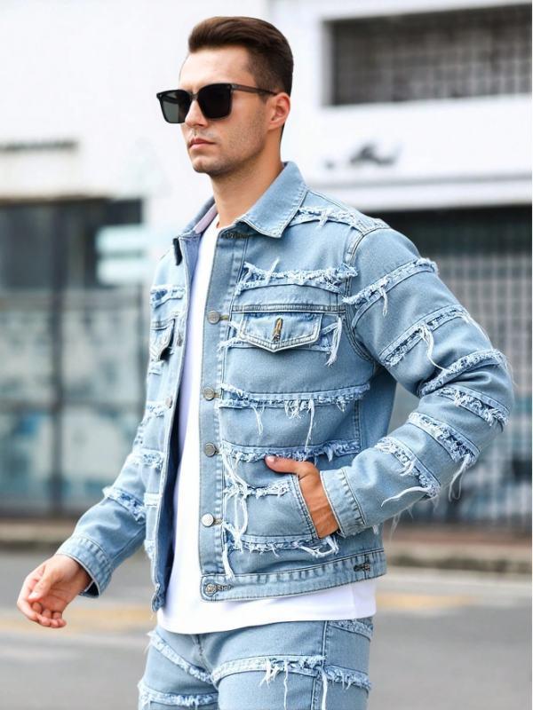 Formal And Well-fitting Denim Jacket