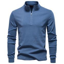 AutumnWinter New Arrival Stand Collar Half-Zip Thermal Base-Layer Sweater For Men