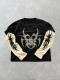 Niche, Versatile Faux Two-piece Loose-fitting Long-sleeve T-shirt