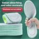 Sports Insoles-Green background and gray-38 Size-1 pair - Option1