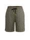 Mens Letter-pattern Jacquard Mid-rise Athletic Loose-fitting Shorts