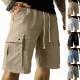 Mens Outdoor Stretch Sports Shorts In Bamboo-Blend Linen