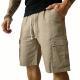 Mens Outdoor Stretch Sports Shorts In Bamboo-Blend Linen