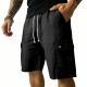Mens Outdoor Stretch Sports Shorts In Bamboo-Blend Linen