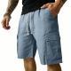 Mens Outdoor Stretch Sports Shorts In Bamboo-Blend Linen