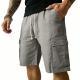 Mens Outdoor Stretch Sports Shorts In Bamboo-Blend Linen