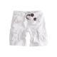 Mens Multi-Pocket Pants Loose-Fit Casual Cropped Trousers