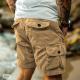 Summer Casual Corduroy Loose-fit Stretch-waist Multi-pocket Pants