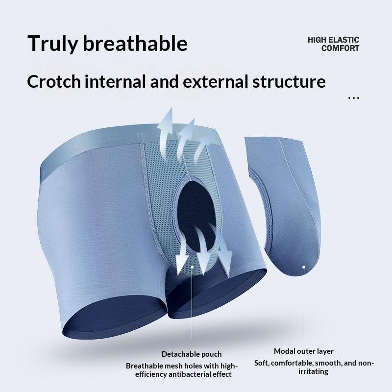 Solid-color Personalized Breathable Mens Underwear