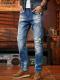 Slim-fit Elastic Straight-leg Pants
