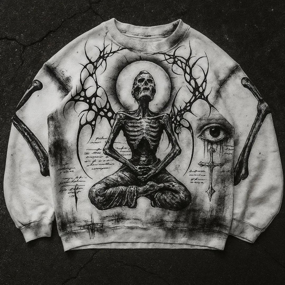 Fashion Casual Printed Polyester Sweater