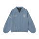 American-style V-neck Athletic Top Distressed Washed Jacket Coat