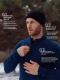 Gray Shell Quick-Dry Half-Zip Mens Outdoor Wool Long-Sleeve